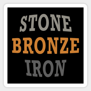 Stone Bronze Iron Magnet